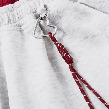 Striped Baggy Sweatpants & Hoodie